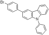 structure of CAS# 1028647-93-9, 3-(4-Bromophenyl)-9-phenyl-9H-carbazole