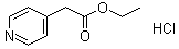 structure of CAS# 102879-50-5, 4-吡啶乙酸乙酯盐酸盐
