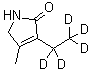 CAS # 1028809-94-0, 3-(Ethyl-1,1,2,2,2-d<sub>5</sub>)-1,5-dihydro-4-methyl-2H-pyrrol-2-one