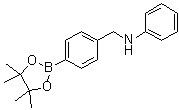 structure of CAS# 1029439-56-2, N-[4-(4,4,5,5-四甲基-1,3,2-二氧杂环戊硼烷-2-基)苄基]苯胺