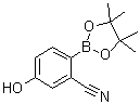 structure of CAS# 1029439-74-4, 5-羟基-2-(4,4,5,5-四甲基-1,3,2-二氧硼杂环戊烷-2-基)苯甲腈