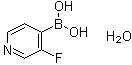 structure of CAS# 1029880-18-9, (3-氟-4-吡啶基)硼酸水合物