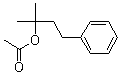 CAS # 103-07-1, 1,1-Dimethyl-3-phenylpropyl acetate, Dimethylphenethylcarbinol acetate, Dimethylphenylethyl carbinyl acetate, Phenylethyl dimethyl carbinyl acetate