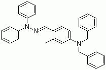 structure of CAS# 103079-11-4, 2-甲基-4-二苄氨基苯甲醛-1,1-二苯腙