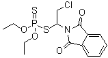CAS # 10311-84-9, Dialiphor, Dialiphos, Hercules 14503, O,O-Diethyl S-(2-chloro-1-phthalimidoethyl) phosphorodithioate, S-(2-Chloro-1-phthalimidoethyl) O,O-diethyl phosphorodithioate, Torak
