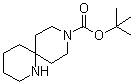 structure of CAS# 1031927-14-6, 1,9-二氮杂螺[5.5]十一烷-9-羧酸叔丁酯