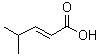 structure of CAS# 10321-71-8, 4-Methyl-2-pentenoic acid