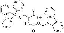 structure of CAS# 103213-32-7, Fmoc-S-三苯甲基-L-半胱氨酸