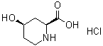 structure of CAS# 1032237-00-5, (2S,4R)-4-羟基-2-哌啶羧酸盐酸盐