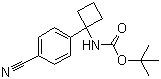 structure of CAS# 1032349-97-5, [1-(4-氰基苯基)环丁基]氨基甲酸叔丁酯