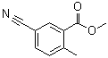 structure of CAS# 103261-68-3, 5-Cyano-2-methylbenzoic acid methyl ester