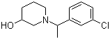 CAS 登录号：1033013-42-1, 1-[1-(3-氯苯基)乙基]-3-哌啶醇