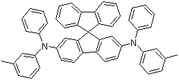 structure of CAS# 1033035-83-4, N,N'-双(3-甲基苯基)-N,N'-二苯基-9,9-螺二芴-2,7-二胺