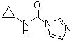 N-环丙基-1H-咪唑-1-甲酰胺分子结构 (CAS 1033090-34-4)