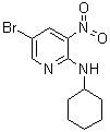 structure of CAS# 1033202-38-8, 5-溴-N-环己基-3-硝基-2-吡啶胺