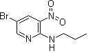 structure of CAS# 1033202-50-4, 5-溴-3-硝基-N-丙基-2-吡啶胺
