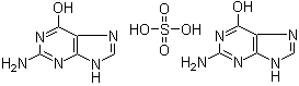 structure of CAS# 10333-92-3, 鸟嘌呤硫酸盐