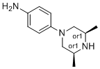 CAS # 1033330-43-6, Rel -4-[(3R ,5S )-3,5-dimethyl-1-piperazinyl]-Benzenamine, 4-[(3S,5R)-3,5-dimethylpiperazin-1-yl]aniline