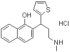 CAS 登录号：1033719-36-6, 2-[3-(甲基氨基)-1-(2-噻吩基)丙基]-1-萘酚盐酸盐