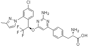 structure of CAS# 1033805-28-5, Telotristat