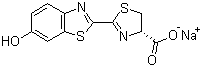 CAS 登录号：103404-75-7, D-荧光素钠盐, (S)-4,5-二氢-2-(6-羟基苯并噻唑-2-基)噻唑-4-甲酸钠盐