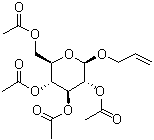structure of CAS# 10343-15-4, Allyl-tetra-O-acetyl-beta-D-glucopyranoside