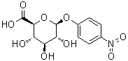 structure of CAS# 10344-94-2, 对硝基苯基 beta-D-吡喃葡糖苷酸