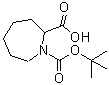 structure of CAS# 1034708-26-3, 六氢-1H-氮杂卓-1,2-二甲酸 1-叔丁酯