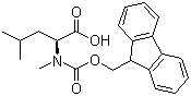 structure of CAS# 103478-62-2, Fmoc-N-甲基-L-亮氨酸