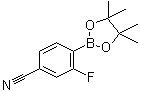 4-氰基-2-氟苯硼酸频哪醇酯分子结构 (CAS 1035235-29-0)