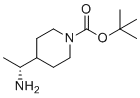 structure of CAS# 1036027-86-7, 叔-丁基4-[(1R)-1-氨基乙基]哌啶-1-羧酸酯