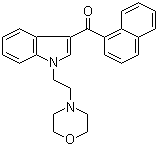 [1-[2-(4-Morpholinyl)ethyl]-1H-indol-3-yl]-1-naphthalenylmethanone molecular structure (CAS 103610-04-4)