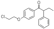1-[4-(2-Chloroethoxy)phenyl]-2-phenyl-1-butanone molecular structure (CAS 103628-22-4)