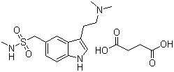 structure of CAS# 103628-48-4, 琥珀酸舒马曲坦