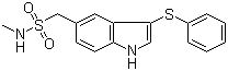 CAS 登录号：103654-21-3, N-甲基-3-(苯硫基)-1H-吲哚-5-甲磺酰胺
