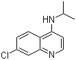 structure of CAS# 1036623-49-0, 7-氯-N-异丙基-4-喹啉胺