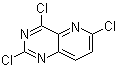 2,4,6-三氯-吡啶并[3,2-d]嘧啶分子结构 (CAS 1036738-12-1)