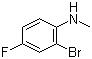 structure of CAS# 1037138-94-5, 2-溴-4-氟-N-甲基苯胺