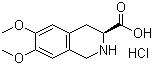 structure of CAS# 103733-66-0, (S)-6,7-二甲氧基-1,2,3,4-四氢-3-异喹啉羧酸盐酸盐