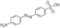 structure of CAS# 104-23-4, 4'-Aminoazobenzene-4-sulphonic acid