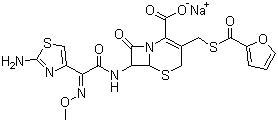 structure of CAS# 104010-37-9, Sodium ceftiofur