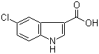 structure of CAS# 10406-05-0, 5-氯吲哚-3-羧酸