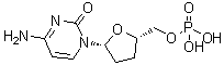 structure of CAS# 104086-76-2, 2',3'-二脱氧-5'-胞苷酸