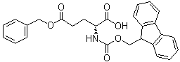 structure of CAS# 104091-11-4, N-[芴甲氧羰基]-D-谷氨酸 5-苄酯