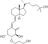 CAS 登录号：104121-92-8, ED-71, 2-(3-羟基丙氧基)-1,25-二羟基维他命 D3