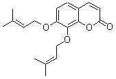 CAS # 104311-21-9, 7,8-Bis[(3-methyl-2-buten-1-yl)oxy]-2H-1-benzopyran-2-one