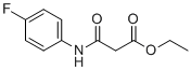 structure of CAS# 104330-60-1, 乙基3-(4-氟苯胺基)-3-氧代丙酸酯