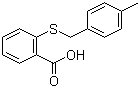 structure of CAS# 104351-51-1, 2-[[(4-甲基苯基)甲硫基]苯甲酸