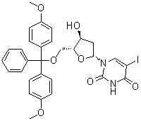 CAS # 104375-88-4, 5'-(4,4'-Dimethoxytrityl)-5-iodo-2'-deoxyuridine, 2'-Deoxy-5'-O-DMT-5-iodouridine