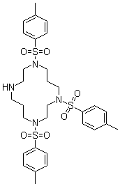 structure of CAS# 104395-69-9, 1,4,8-对甲苯磺酰基-1,4,8,11-四氮杂环十四烷